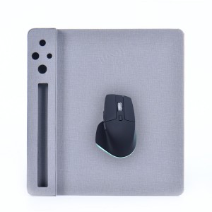 Mouse pad de carregamento sem fio mouse pad multifuncional mouse pad com suporte para descanso