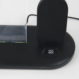 Wireless Charger Tischkalender Fast Wireless Charging Stand Dock für kabellose 2-in-1-Ladestation
