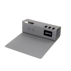 လက်ကားဖန်တီးမှု ကြိုးမဲ့အားသွင်းကိရိယာ rgb mouse pad အိတ်ဆောင်ကြိုးမဲ့အားသွင်းနိုင်သော သားရေမောက်စ်ပြား