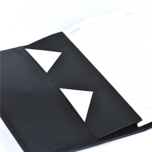 Caderno de logotipo personalizado capa de couro do plutônio caderno brilhante caderno de negócios
