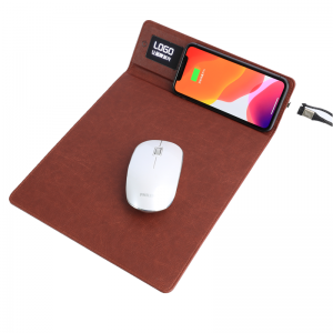 අභිරුචි LED ලාංඡනය සහිත රැහැන් රහිත ආරෝපණ මවුස් පෑඩ් LED Mouse Pad Office Mouse Pad