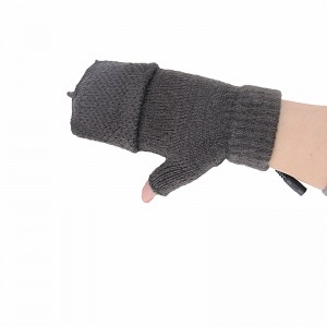 Електрични загреани отстранливи ракавици за плетење без прсти