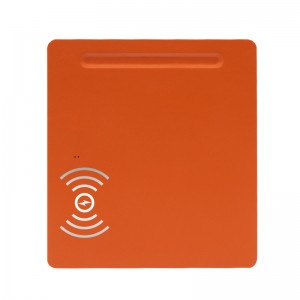 បន្ទះកណ្តុរលេងហ្គេមល្អបំផុត Wireless QI Charging Mouse Pad Waterproof 10w leather mat mouse