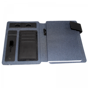 Mobile Charging Notebook multifunktionel trådløs opladning Power Bank Notebook Business Dagbog Gavesæt