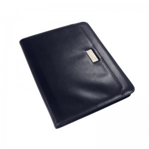 Multifunksjonele Zipper Folder Wireless Charging Bag PU Leather Business Organizer Multifunksjonele Laptop Bag