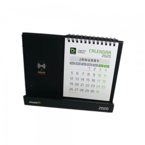 د دفتر میز کیلنڈر د ګمرک بې سیم چارج کیلنڈر کوچنی ورځنی میز کیلنڈر