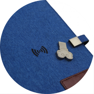 Ноутбук бо барқ ​​​​банки фармоишии Led Logo пуркунандаи ноутбук U Disk Notebook Organize