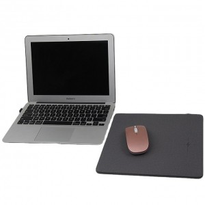 Best mus mat Custom Wireless Charging Mouse Pads leather desk mus pad