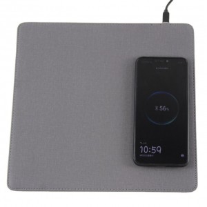 Best mus mat Custom Wireless Charging Mouse Pads leather desk mus pad