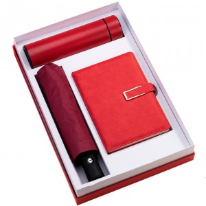 Komplete të personalizuara kuti dhuratash Set dhuratash për promovim biznesi të personalizuar Set ombrellë për fletore me turi