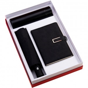 Personalizirani setovi poklon kutija Prilagođeni poklon set za poslovnu promociju Poklon set za bilježnicu šolja kišobrana