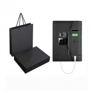 Hot sale නිෂ්පාදන Wireless Charging Smart Notebook මුරපද අගුළු Notepad තෑගි කට්ටලය