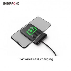 Foldable Wireless Charging Holder Fast Charging Stand Base Pad ජංගම දුරකථන රඳවනය