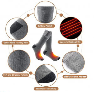 Elektryske ferwaarming sokken elektryske ferwaarming katoenen sokken