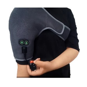 Orthèse d'épaule chauffante télécommandée Massage par Vibration Épaule électrique Coussin chauffant Support d'épaule