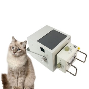 5KW portable DR Röntgenmaschinn wäit an der Untersuchung an der Diagnostik vu Kaz oder Hond benotzt