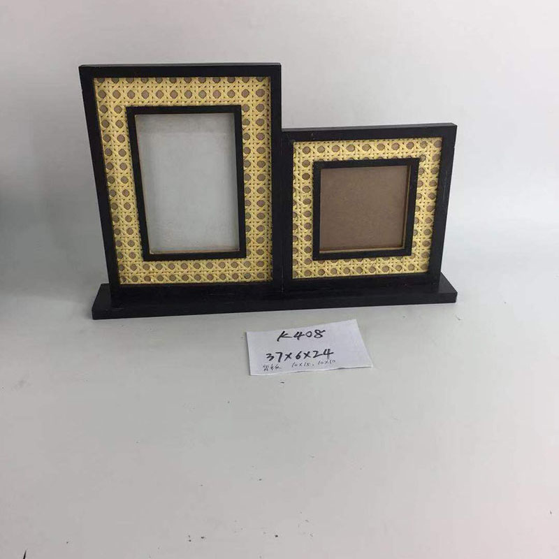 rattan 2 photo frame K408 Featured Image