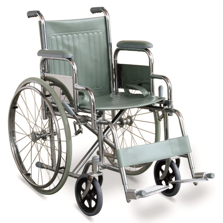 Štandardný manuálny invalidný vozík s odnímateľnými lakťovými opierkami