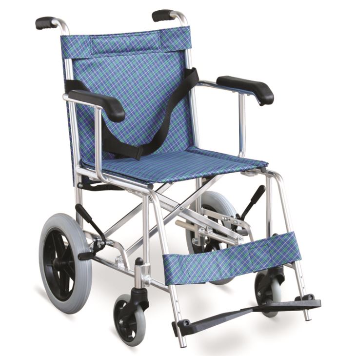 Ultralight Transport Wheelchair ກັບ 12