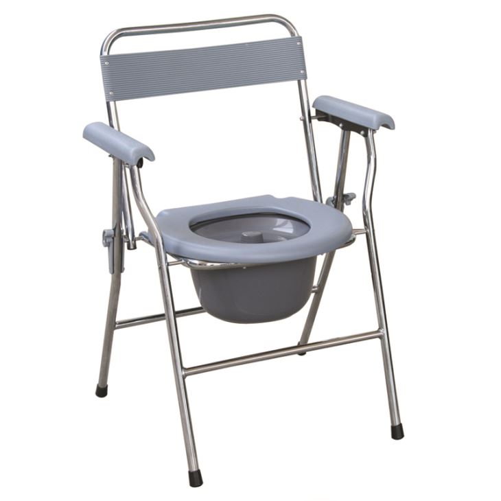 صندلی کمد فولادی تاشو با بازو و پشتی پلاستیکی