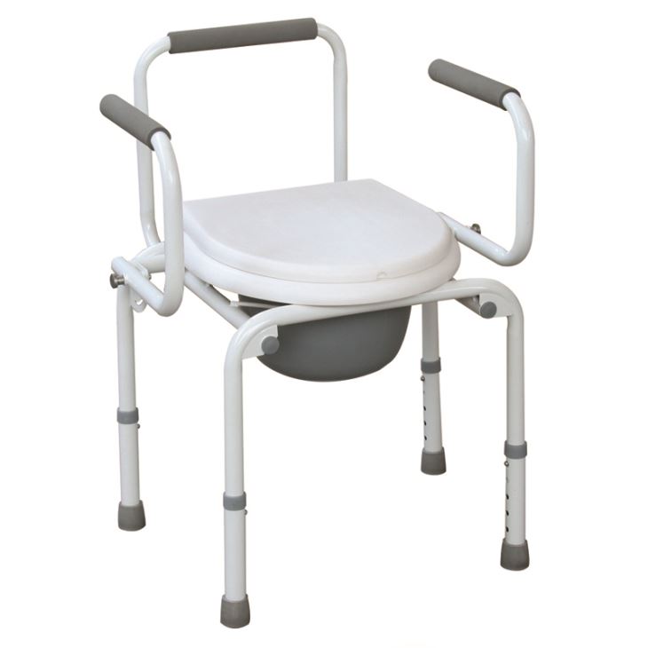 Powder Coated Steel Commode Chair