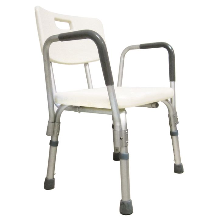 I-Detachable Armrests & Backrest Shower Bench