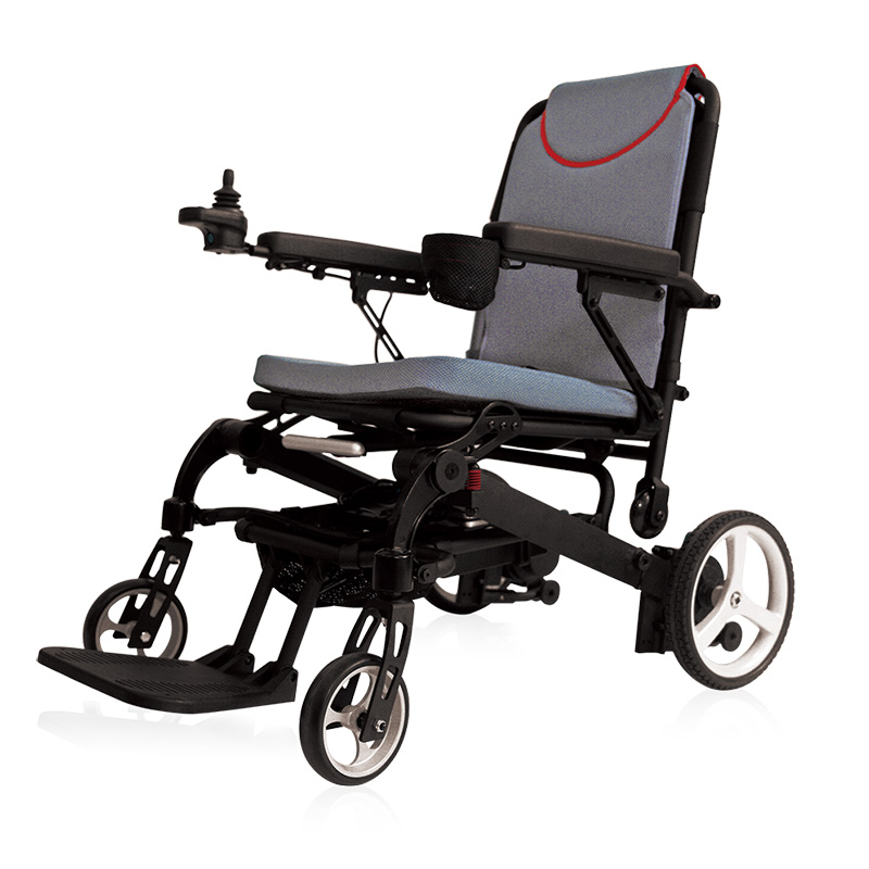 Prenosný skladací elektrický invalidný vozík z horčíkovej zliatiny