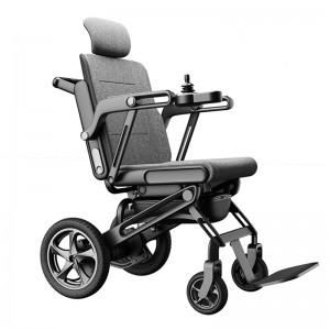 Cadeira de rodas eléctrica plegable e inclinada lixeira para discapacitados