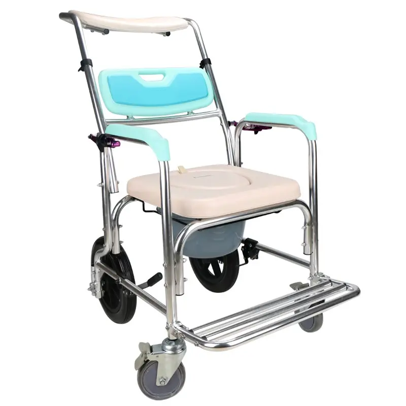 Boemo bo phahameng ba Homemade Homemade Detachable Commode Wheel Chair Toilet Commode...