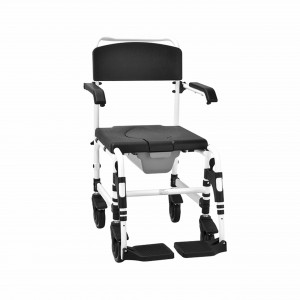 Πολυλειτουργικό αναπηρικό καροτσάκι κομοδίνου κομοδίνου CE Πτυσσόμενη Τουαλέτα