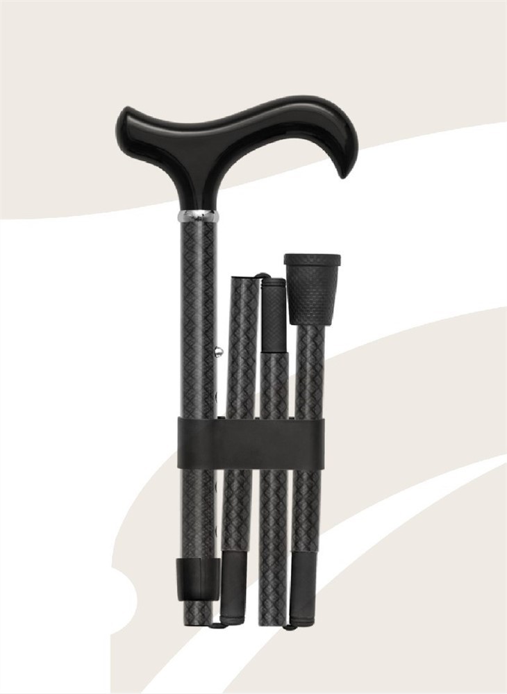 Adjustable tilepan Non-slip Serat Karbon Crutches