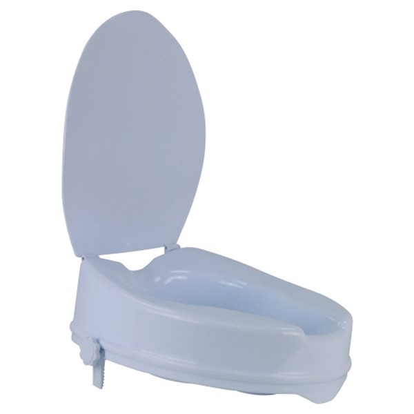 Пластмасова домашна повдигната тоалетна седалка с различна височина с капак