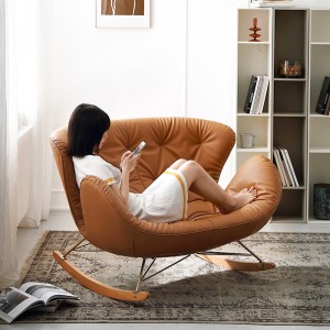 Дизајн на мебел луксузен тросед со стол-лулка