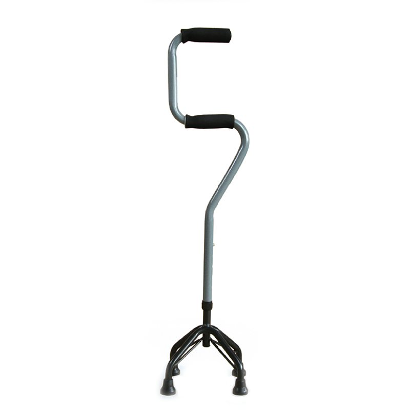 Kev Kho Mob Adjustable Qub Txiv neej Neeg Crutch Aluminium Alloy Taug Kev Sticks
