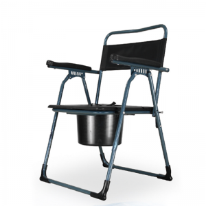 Steel Material Adjustable Folding Commode Shower Chair yeVakuru