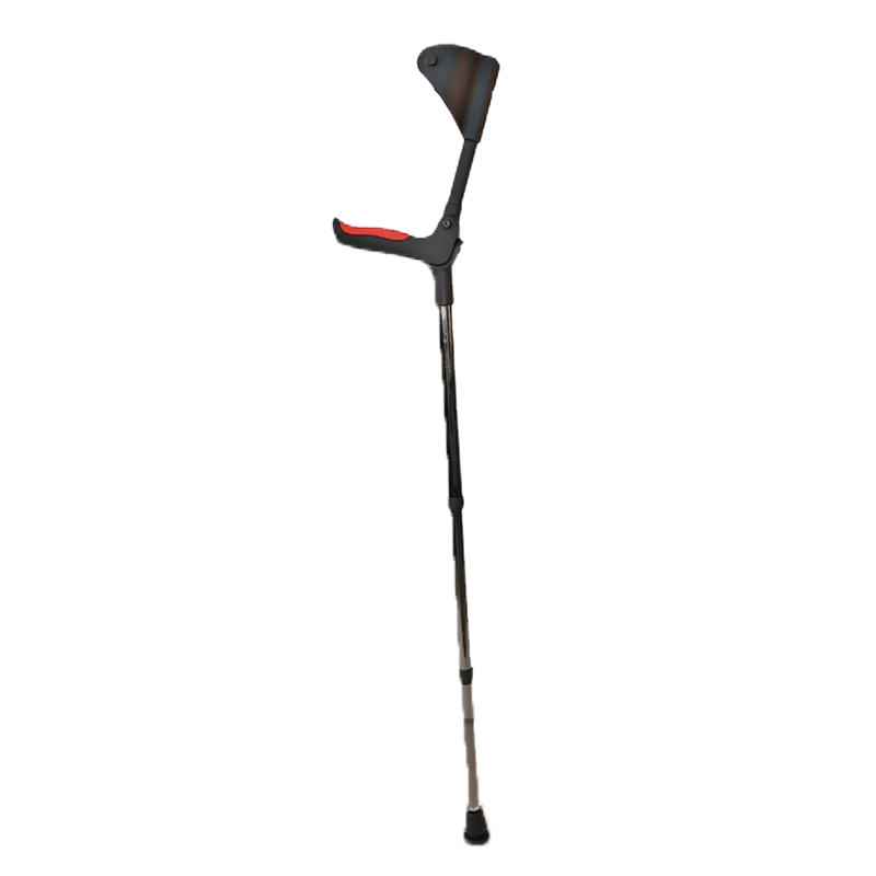 Sab nraum zoov Lub teeb yuag Qhov siab Adjustable Crutch Aluminium Walking Stick