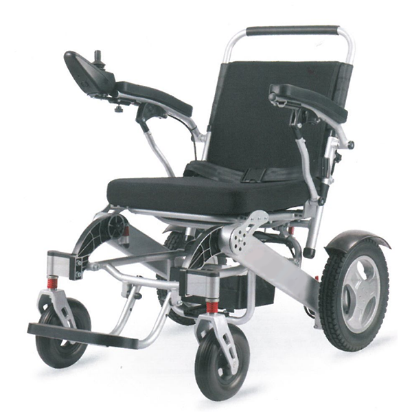 Nešiojamas aliuminio elektrinis vežimėlis be šepetėlių varikliui seniems ir neįgaliesiems