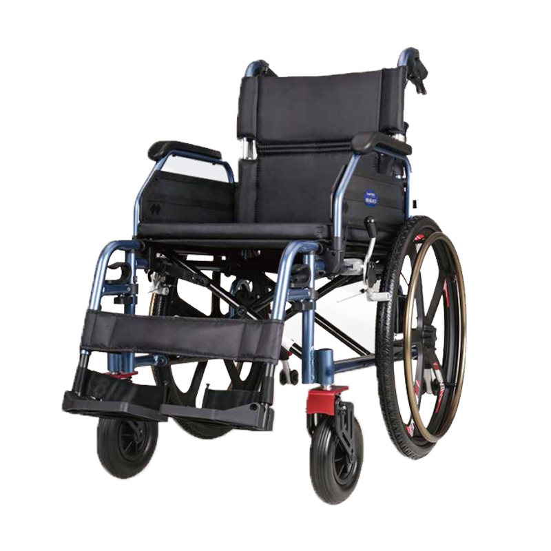 Fauteuil roulant pliant portable léger à utiliser pour personnes handicapées