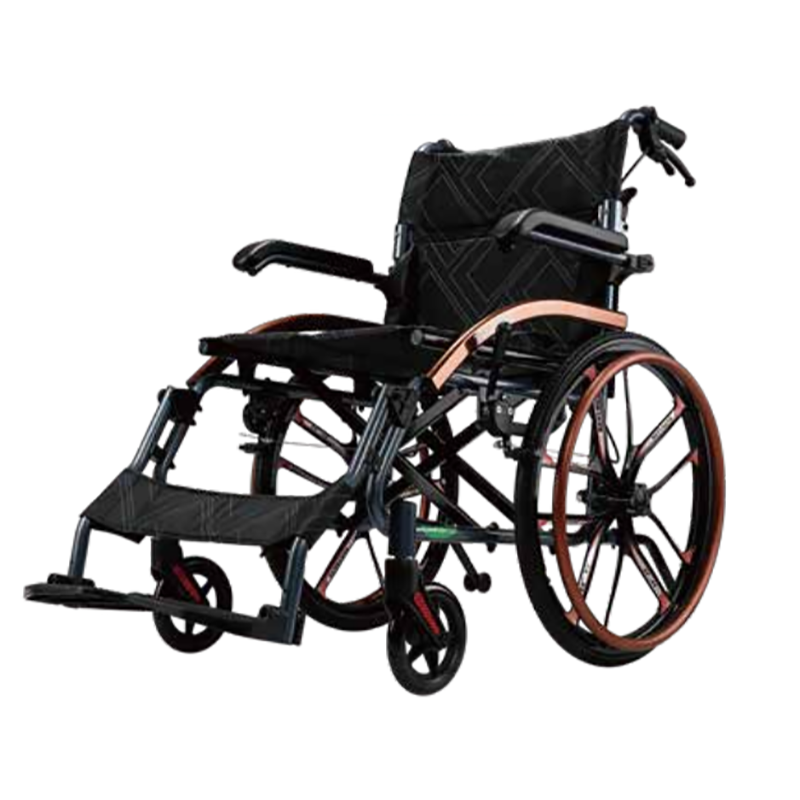 Outdoor sikehûs brûkt draachbere lichtgewicht hânlieding rolstoel