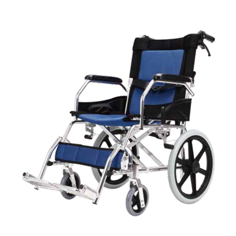 Nov modni lahek invalidski voziček z zložljivim aluminijastim okvirjem