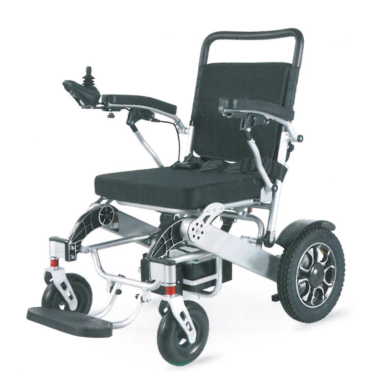 Viegls, saliekams, pārnēsājams elektriskais ratiņkrēsls invalīdiem