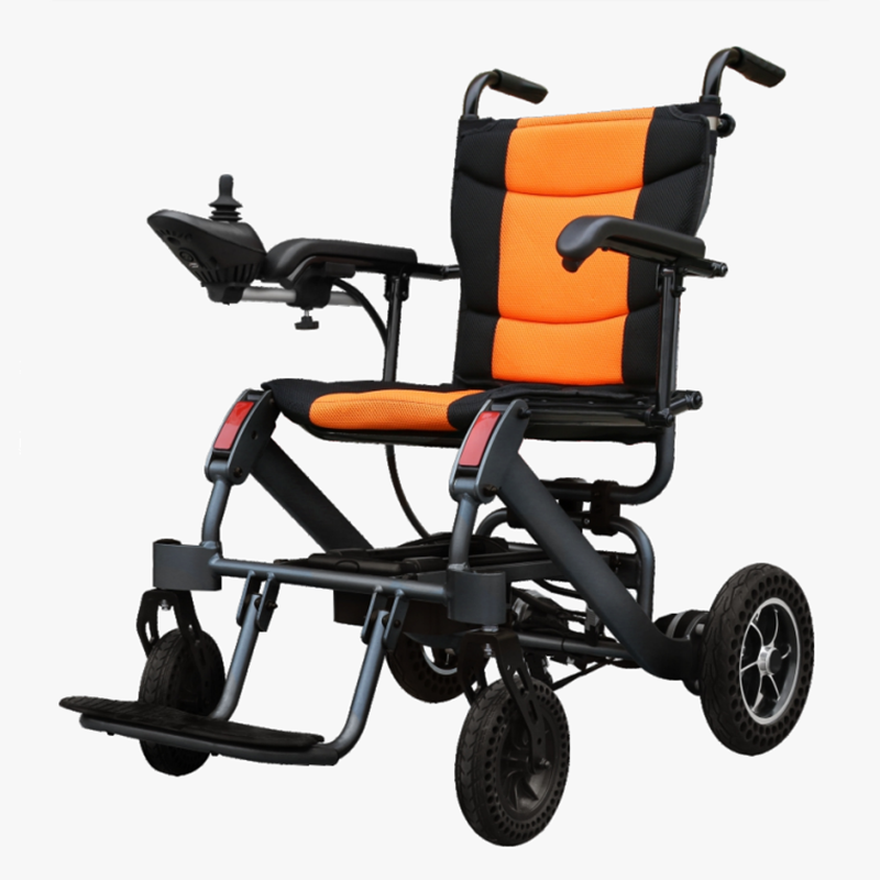 Opklapbere en draachbere lithiumbatterij elektryske rolstoel mei CE