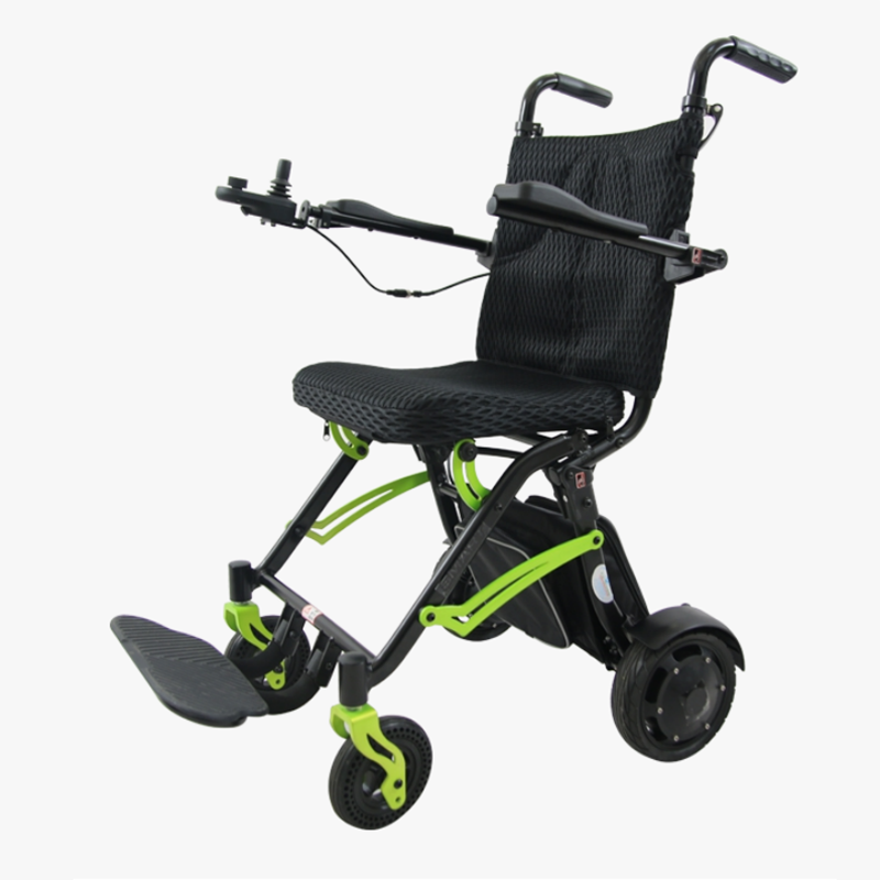 Модний легкий переносний електричний інвалідний візок з алюмінієвого сплаву