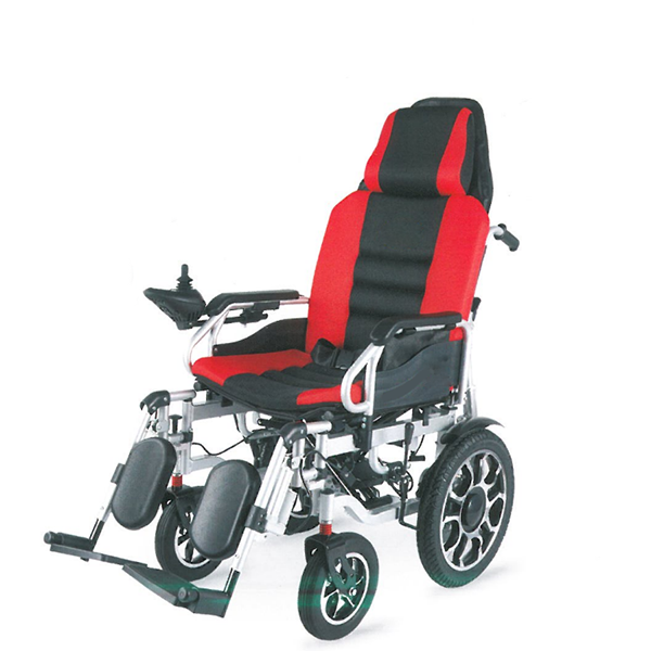 Prijenosna električna invalidska kolica s visokim naslonom na daljinski upravljač