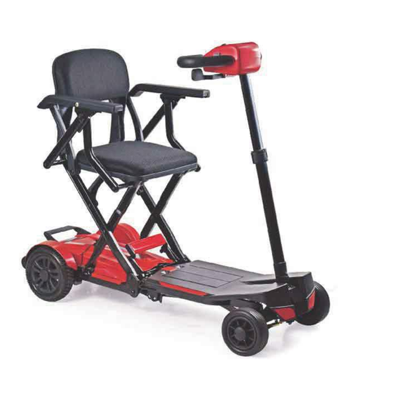 Lagani i sklopljeni električni skuter s 4 kotača za invalide za praktičnost