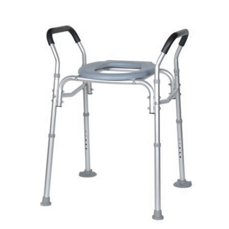 صندلی دوش کمد قابل حمل آلومینیومی برای معلولان به توالت