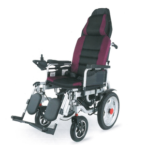 Dış Mekan Uzaktan Kumanda Yüksek Geri Ayarlama Elektrikli Tekerlekli Sandalye