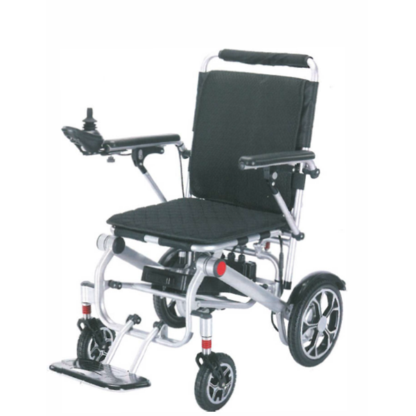 Harjadeta mootoriga 4-rattaline puudega kokkupandav elektriline ratastool