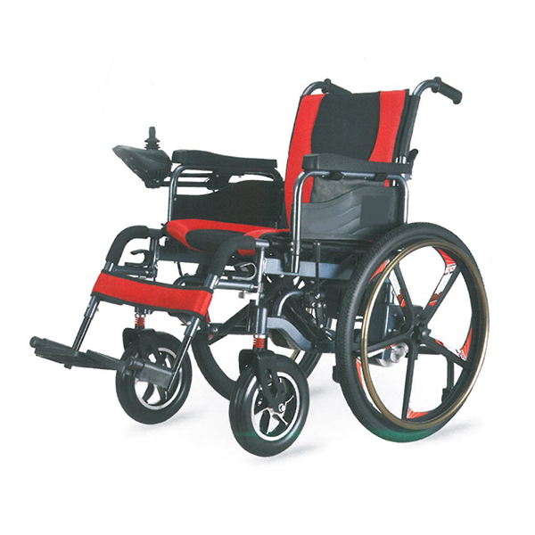 Aluminju Magnesium Portable Electric Wheelchair għal Persuni b'Diżabilità