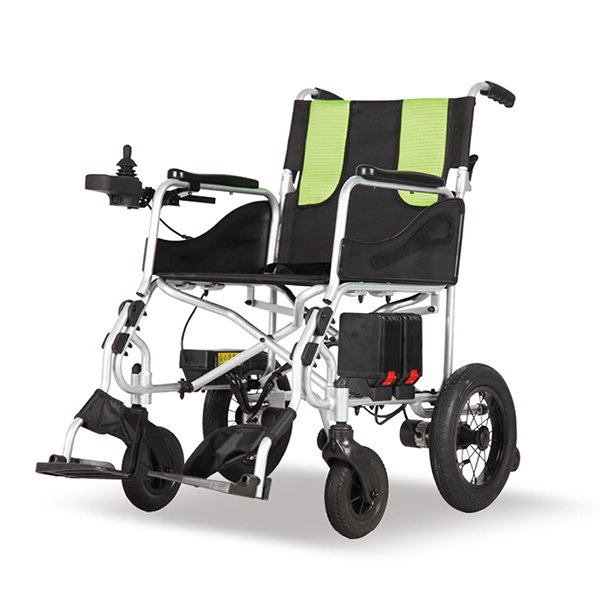 Zdravotnícky vysokokvalitný ľahký skladací elektrický invalidný vozík